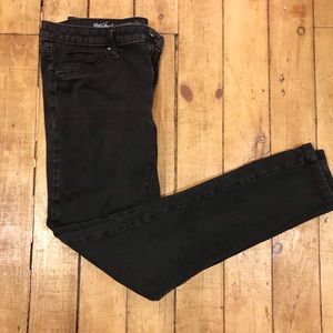 Mossimo Black Mid Rise Denim Leggings